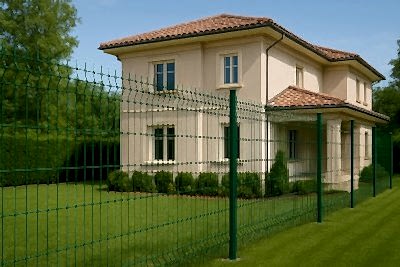 200×250 cm Mega Yeşil Klasik Panel Çit Takım (1 Ayak + 1 Panel)