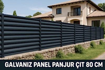 Galvaniz Panel Panjur Çit 80 CM